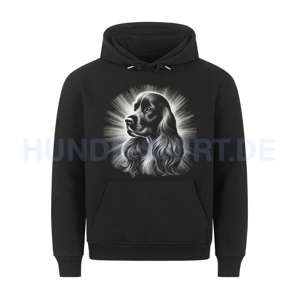 Premium Hoodie "English Cocker - Bright" Schwarz – hunde-shirt.de