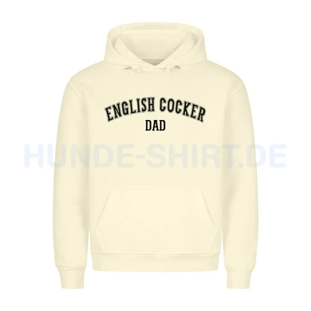 Premium Hoodie "English Cocker - DAD" Beige – hunde-shirt.de