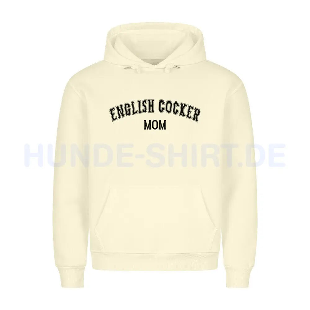 Premium Hoodie "English Cocker - MOM" Beige – hunde-shirt.de