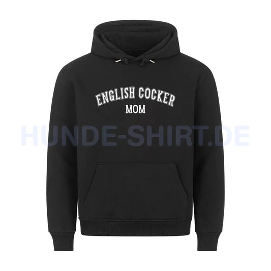 Premium Hoodie "English Cocker - MOM" Schwarz – hunde-shirt.de