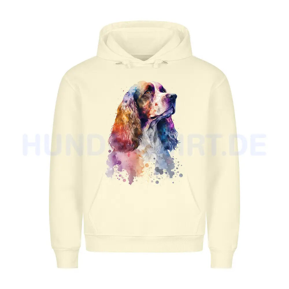 Premium Hoodie "English Cocker Spaniel Paint" Beige – hunde-shirt.de