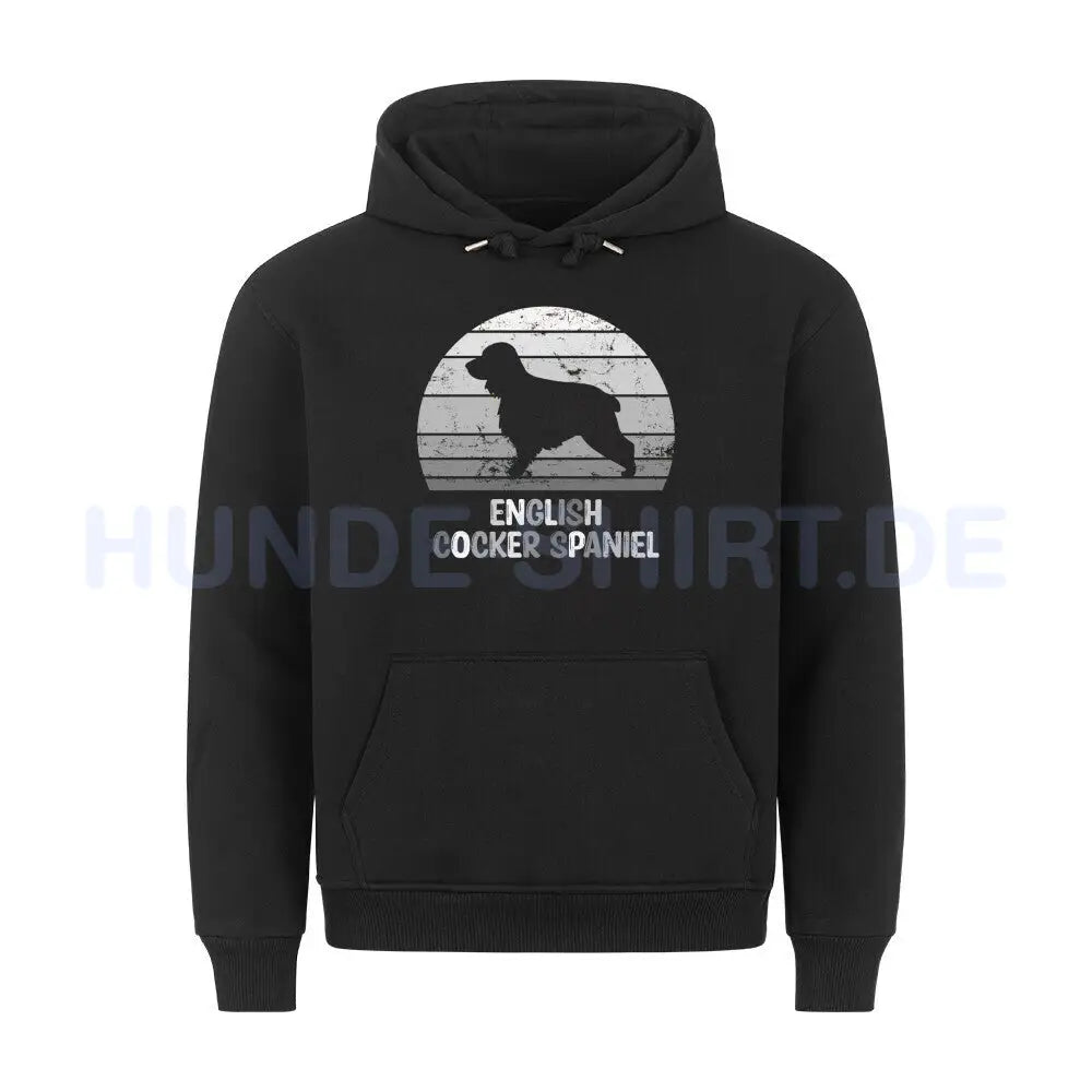 Premium Hoodie "English Cocker Spaniel" Schwarz – hunde-shirt.de