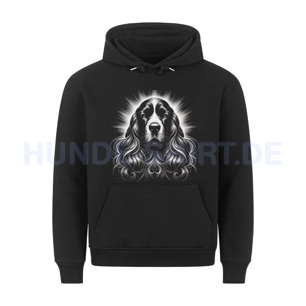 Premium Hoodie "English Cocker Spaniel Shine" Schwarz – hunde-shirt.de