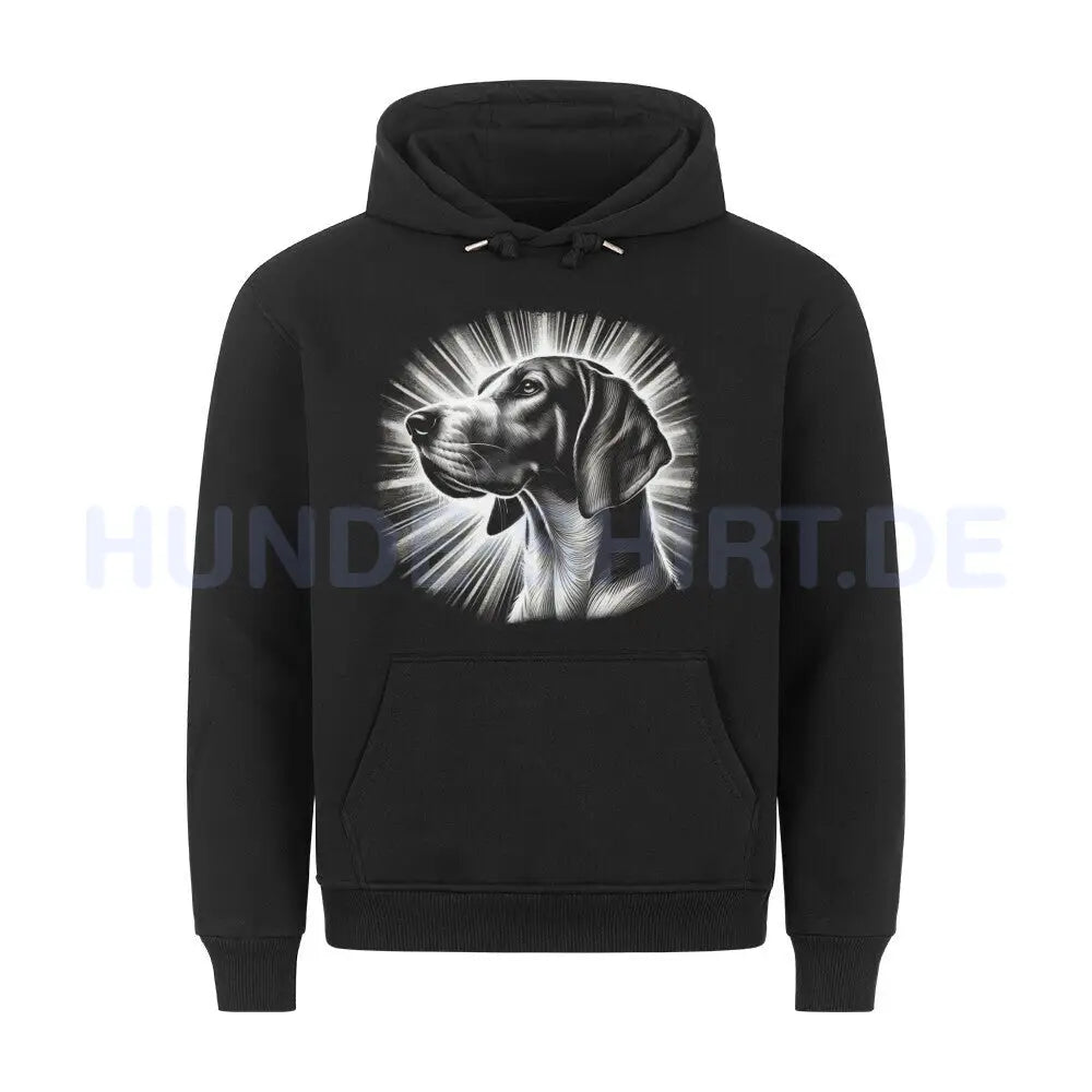 Premium Hoodie "English Foxhound - Shine" Schwarz – hunde-shirt.de