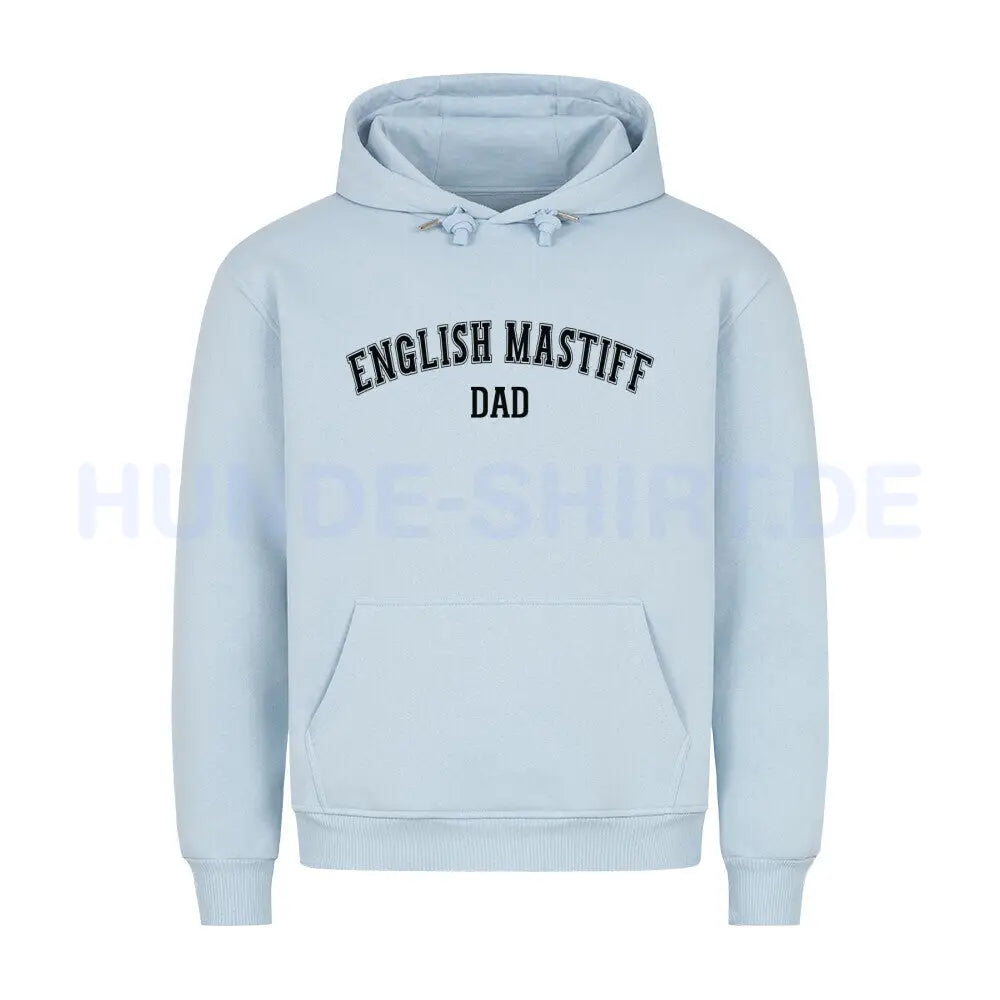 Premium Hoodie "English Mastiff - DAD" Babyblau – hunde-shirt.de