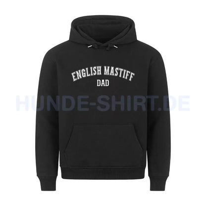 Premium Hoodie "English Mastiff - DAD" Schwarz – hunde-shirt.de