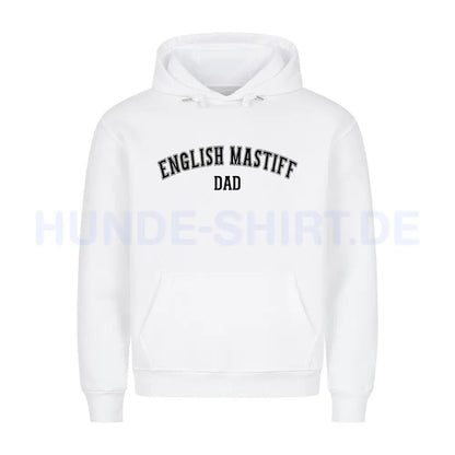 Premium Hoodie "English Mastiff - DAD" Weiß – hunde-shirt.de