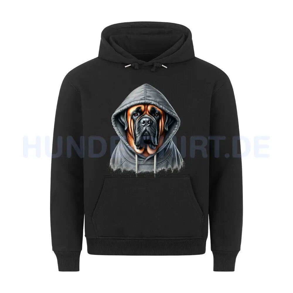 Premium Hoodie "English Mastiff - Hooded" Schwarz – hunde-shirt.de