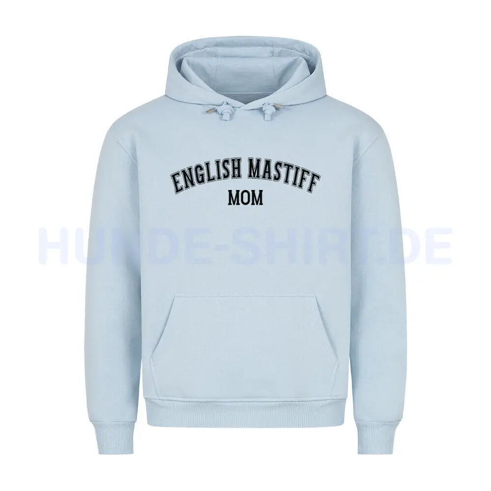 Premium Hoodie "English Mastiff - MOM" Babyblau – hunde-shirt.de