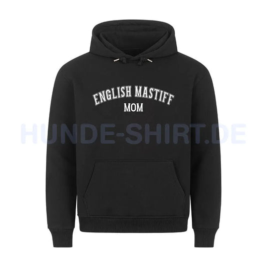 Premium Hoodie "English Mastiff - MOM" Schwarz – hunde-shirt.de