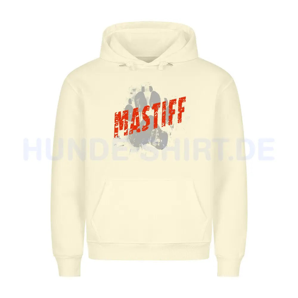 Premium Hoodie "English Mastiff - PAW" Beige – hunde-shirt.de