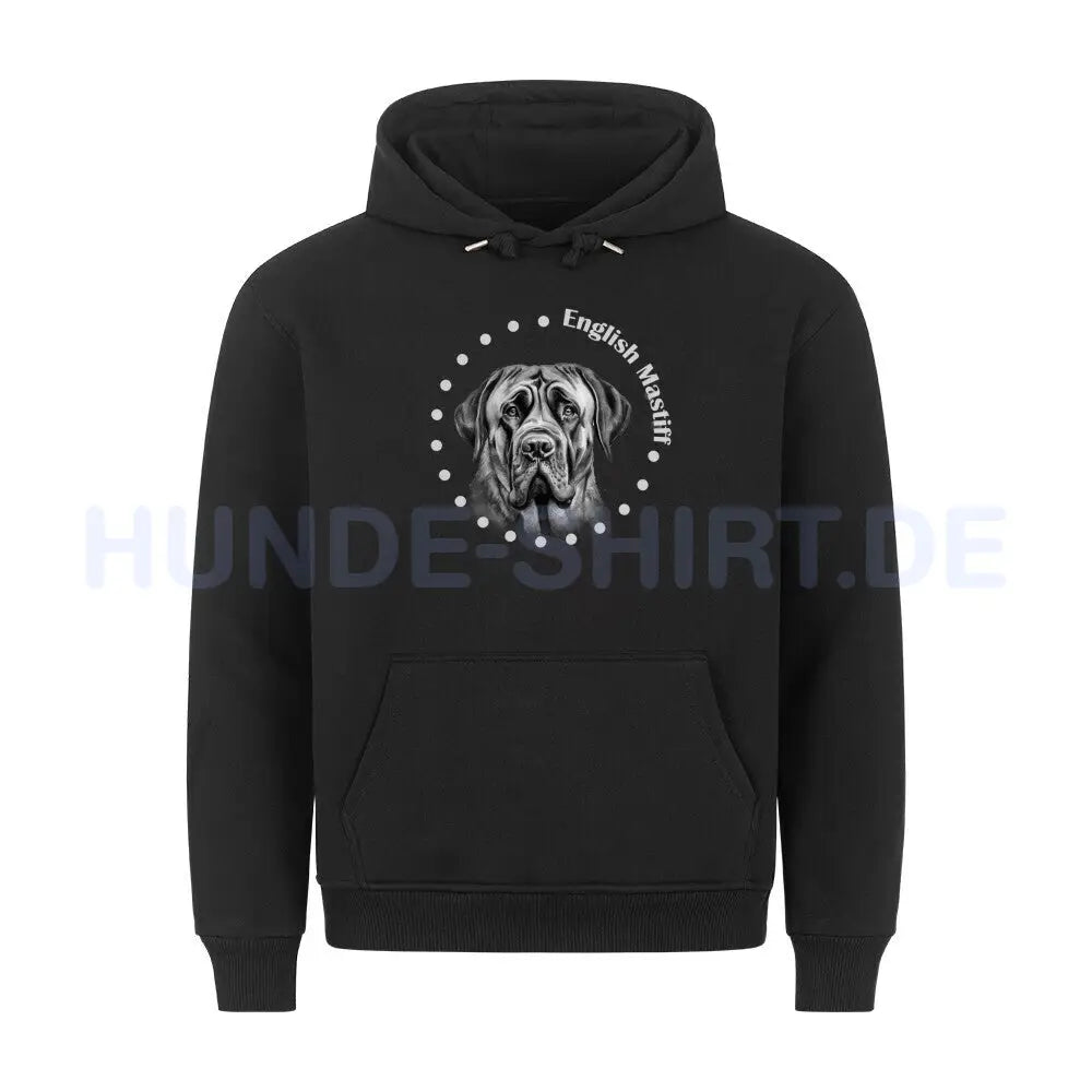 Premium Hoodie "English Mastiff R" Schwarz – hunde-shirt.de