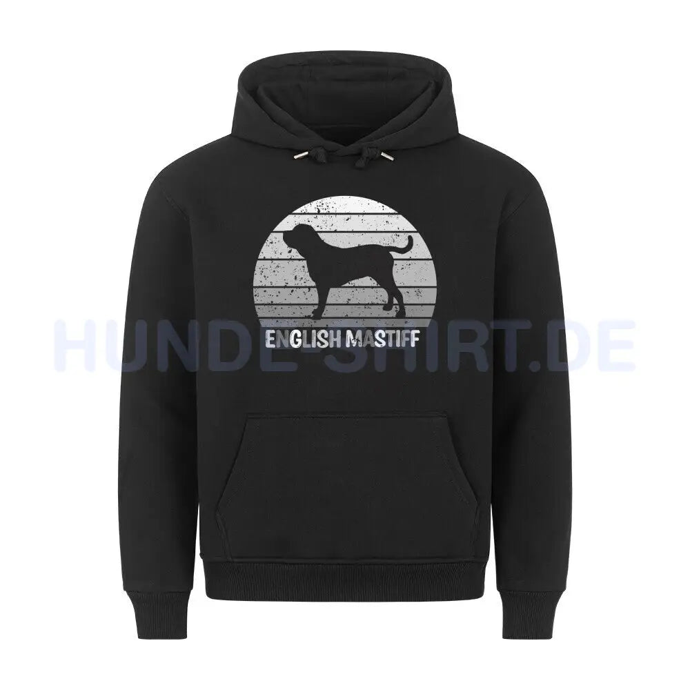 Premium Hoodie "English Mastiff S" Schwarz – hunde-shirt.de