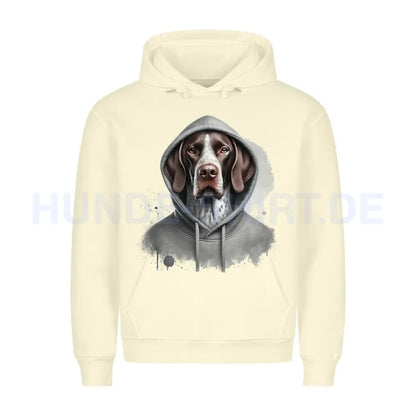 Premium Hoodie "English Pointer Hooded" Beige – hunde-shirt.de