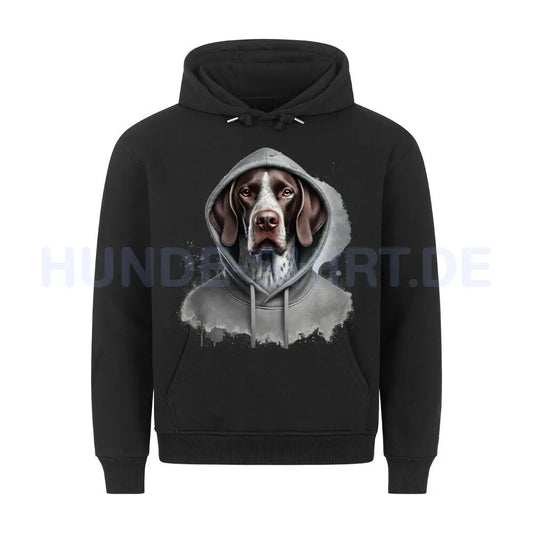 Premium Hoodie "English Pointer Hooded" Schwarz – hunde-shirt.de