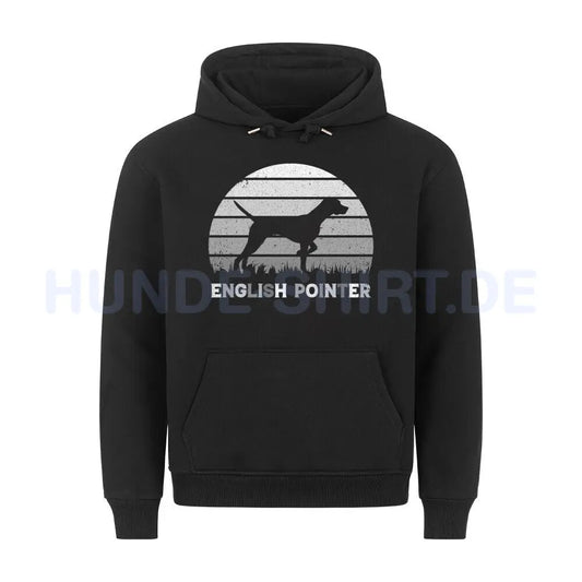 Premium Hoodie "English Pointer" Schwarz – hunde-shirt.de