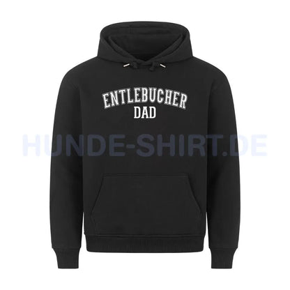 Premium Hoodie "Entlebucher - DAD" Schwarz – hunde-shirt.de