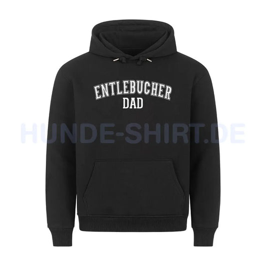 Premium Hoodie "Entlebucher - DAD" Schwarz – hunde-shirt.de