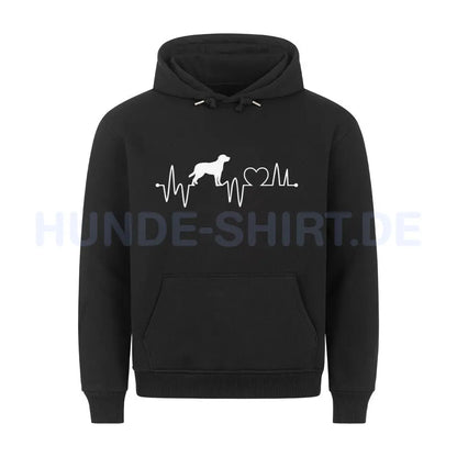 Premium Hoodie "Entlebucher Sennenhund - Heartbeat" Schwarz – hunde-shirt.de