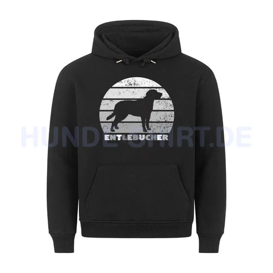 Premium Hoodie "Entlebucher Sennenhund" Schwarz – hunde-shirt.de