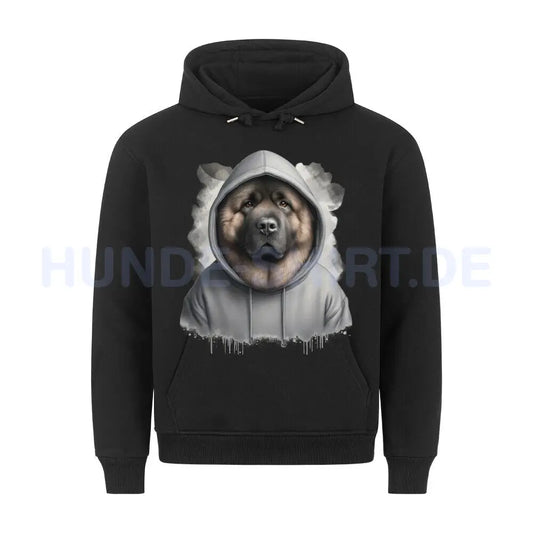 Premium Hoodie "Eurasier HOODED" Schwarz – hunde-shirt.de