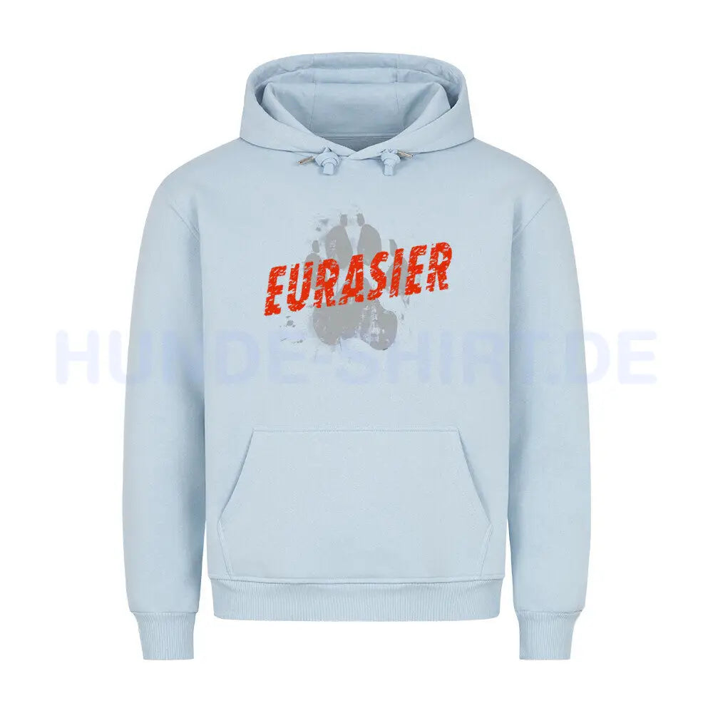 Premium Hoodie "Eurasier - PAW" Babyblau – hunde-shirt.de