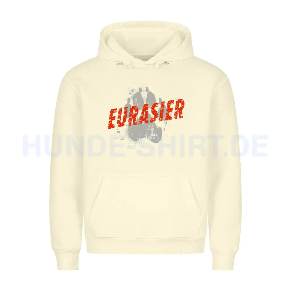 Premium Hoodie "Eurasier - PAW" Beige – hunde-shirt.de