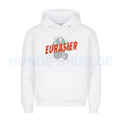 Premium Hoodie "Eurasier - PAW" Weiß – hunde-shirt.de