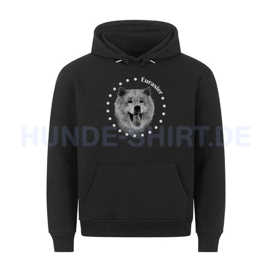 Premium Hoodie "Eurasier Rounded" Schwarz – hunde-shirt.de