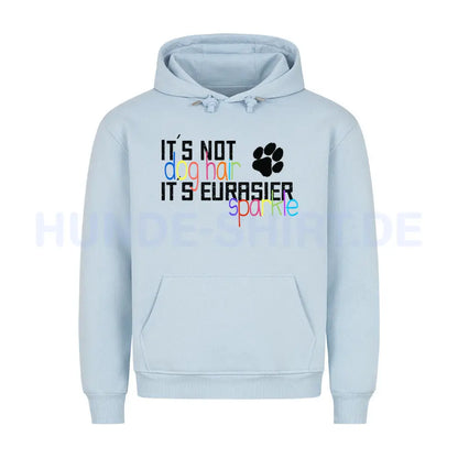 Premium Hoodie "Eurasier - Sparkle" Babyblau – hunde-shirt.de