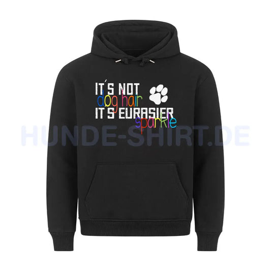 Premium Hoodie "Eurasier - Sparkle" Schwarz – hunde-shirt.de