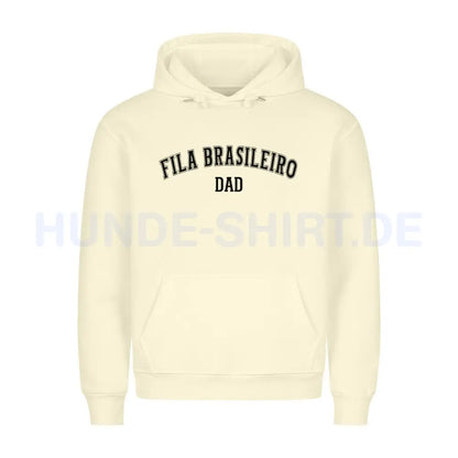 Premium Hoodie "Fila Brasileiro - DAD" Beige – hunde-shirt.de