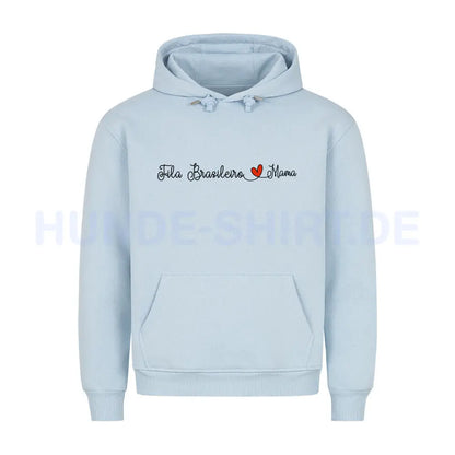 Premium Hoodie "Fila Brasileiro - Mama" Babyblau – hunde-shirt.de