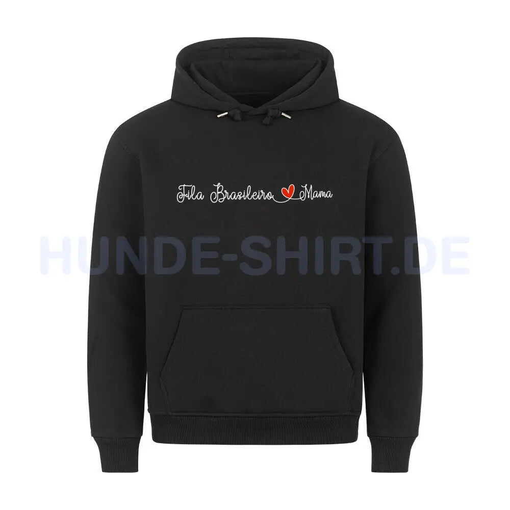 Premium Hoodie "Fila Brasileiro - Mama" Schwarz – hunde-shirt.de