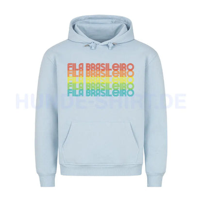 Premium Hoodie "Fila Brasileiro - RETRO" Babyblau – hunde-shirt.de