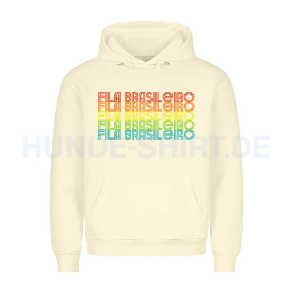 Premium Hoodie "Fila Brasileiro - RETRO" Beige – hunde-shirt.de