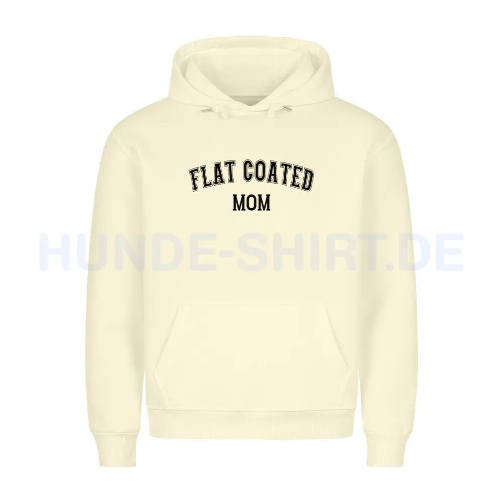 Premium Hoodie "Flat Coated Retriever - MOM" Beige – hunde-shirt.de