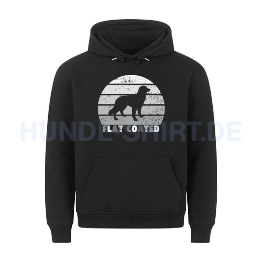 Premium Hoodie "Flat Coated Retriever S" Schwarz – hunde-shirt.de