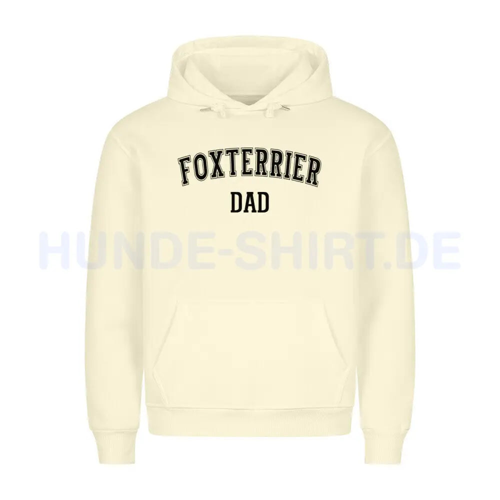 Premium Hoodie "Foxterrier - DAD" Beige – hunde-shirt.de