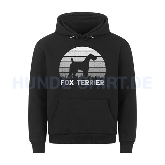 Premium Hoodie "Foxterrier S" Schwarz – hunde-shirt.de