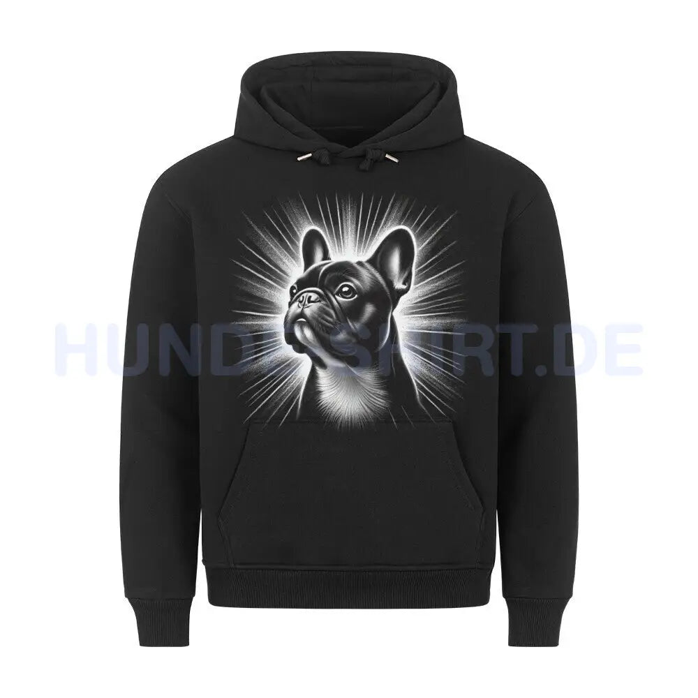 Premium Hoodie "Französische Bulldogge - Bright" Schwarz – hunde-shirt.de