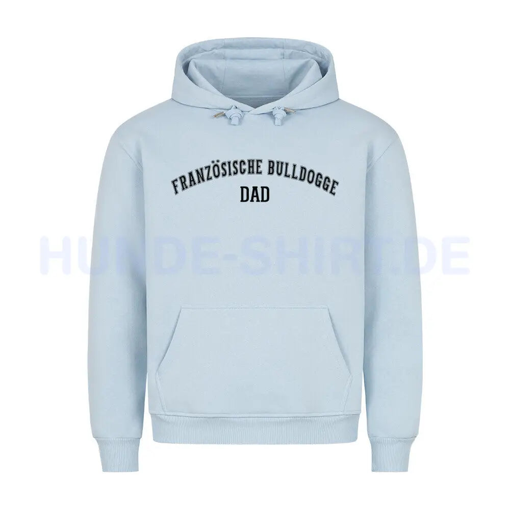 Premium Hoodie "Französische Bulldogge - DAD" Babyblau – hunde-shirt.de