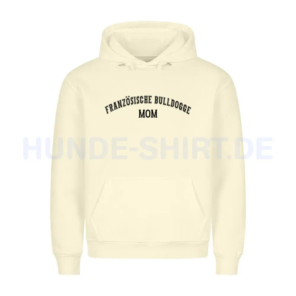 Premium Hoodie "Französische Bulldogge - MOM" Beige – hunde-shirt.de