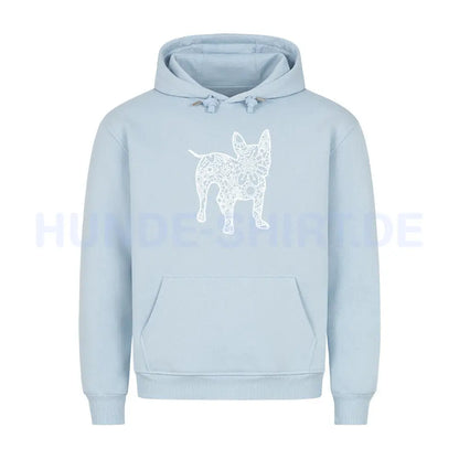 Premium Hoodie "Französische Bulldogge pur" Babyblau – hunde-shirt.de