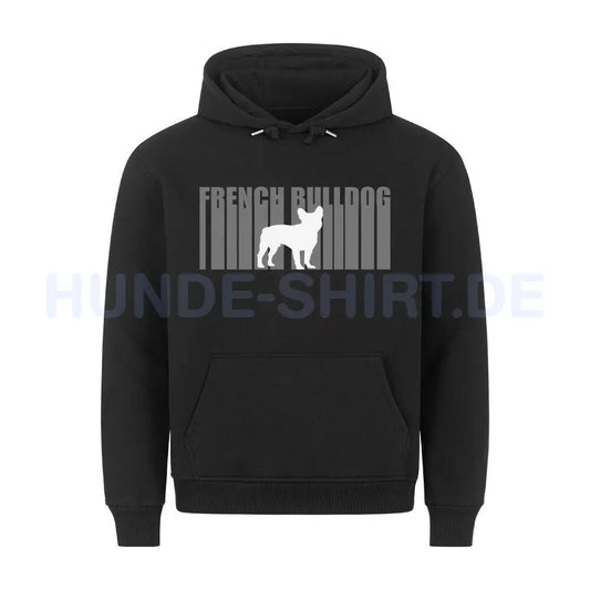 Premium Hoodie "Frenchie - Lines" Schwarz – hunde-shirt.de