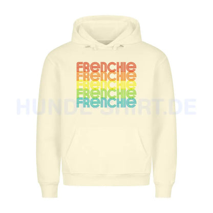 Premium Hoodie "Frenchie - RETRO" Beige – hunde-shirt.de