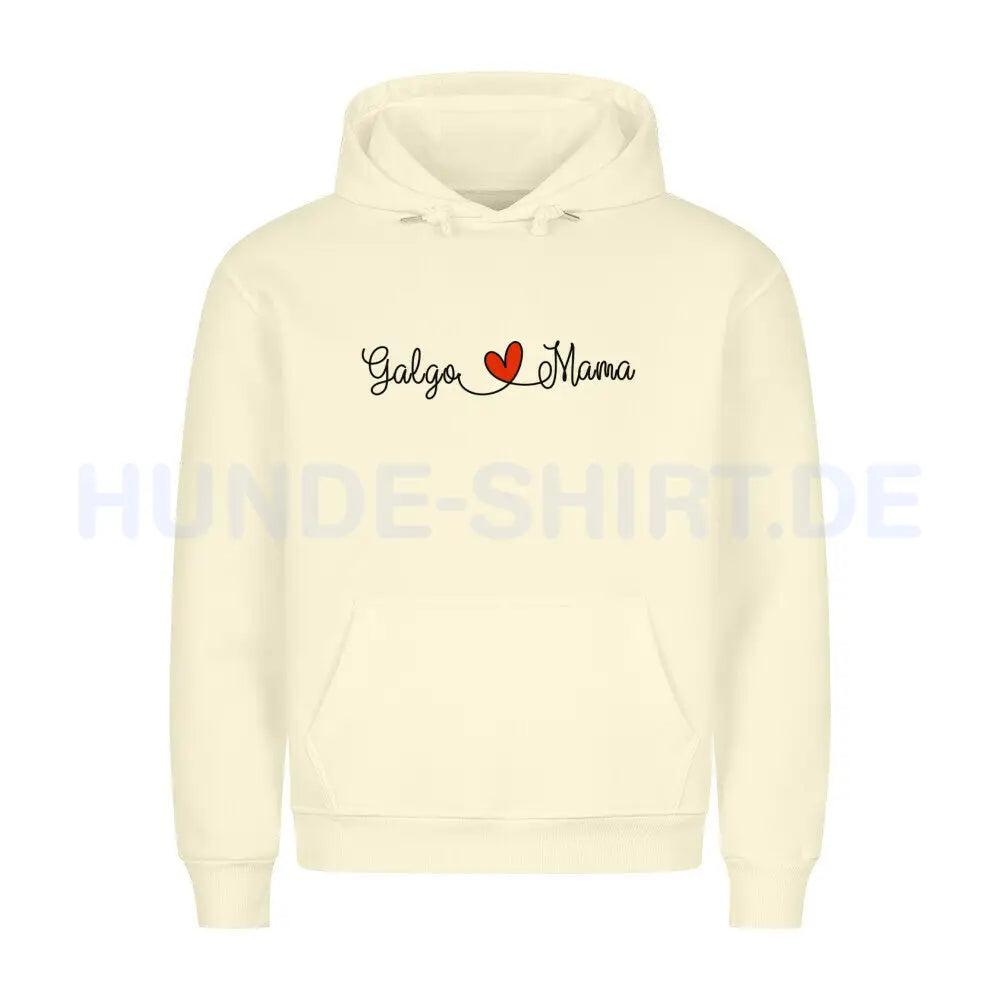 Premium Hoodie "Galgo - Mama" Beige – hunde-shirt.de