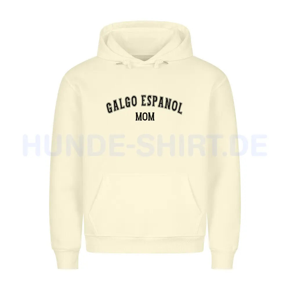 Premium Hoodie "Galgo - MOM" Beige – hunde-shirt.de