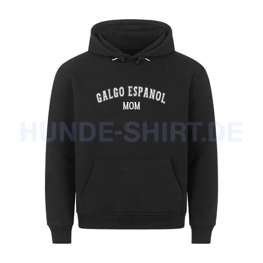 Premium Hoodie "Galgo - MOM" Schwarz – hunde-shirt.de