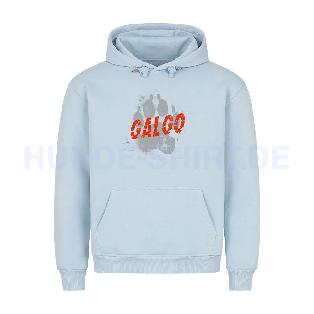 Premium Hoodie "Galgo - PAW" Babyblau – hunde-shirt.de